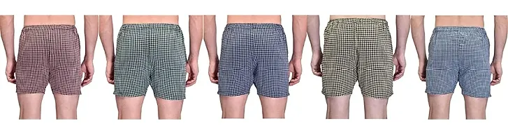 Men Multicolor Cotton Blend Boxer Shorts Pack of 5 (XXL, Multicolour)-thumb1