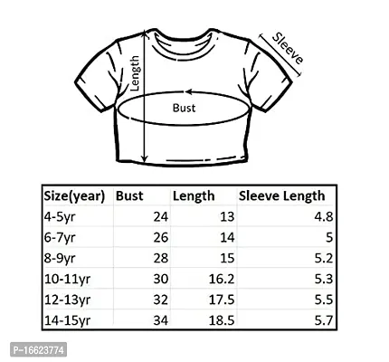 APN Girls Crop TOP T-Shirt (14-15YEARS, 2 PCS Pack)-thumb5