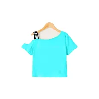 Girls Crop TOP Cotton T-Shirts-thumb1