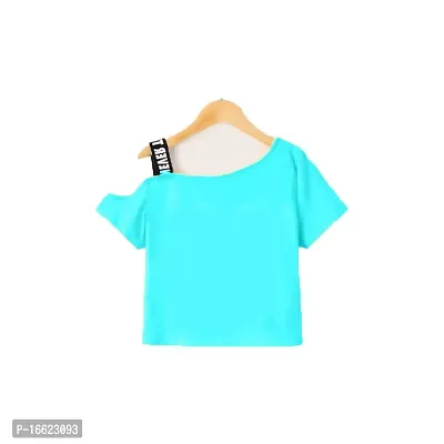 Girls Crop TOP Cotton T-Shirts-thumb2