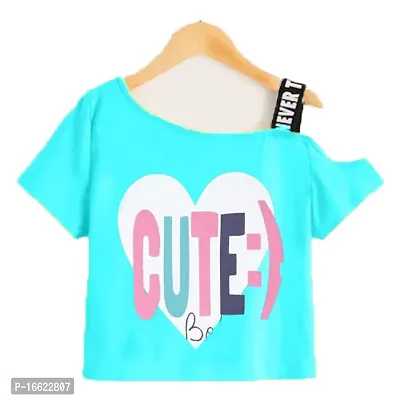 Girls Crop TOP Cotton T-Shirts-thumb4