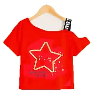 Girls Crop TOP Cotton T-Shirts-thumb2