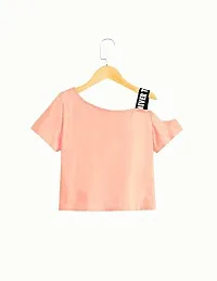 Girls Crop TOP T-Shirt Cotton-thumb1