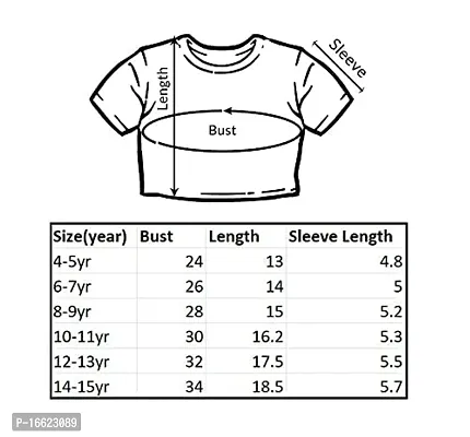 Girls Crop TOP T-Shirt Cotton-thumb5