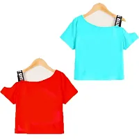 Girls Crop TOP Cotton T-Shirts-thumb1