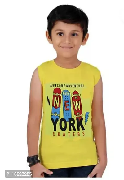 Boys Sleeveless T-Shirts Pack (5)-thumb3