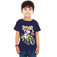 BOYS CHEST PRINT HALF SLEEVE T-SHIRTS P(5)-thumb2