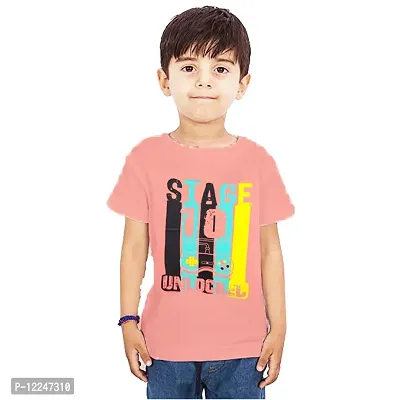 BOYS CHEST PRINT HALF SLEEVE T-SHIRTS P(5)-thumb4