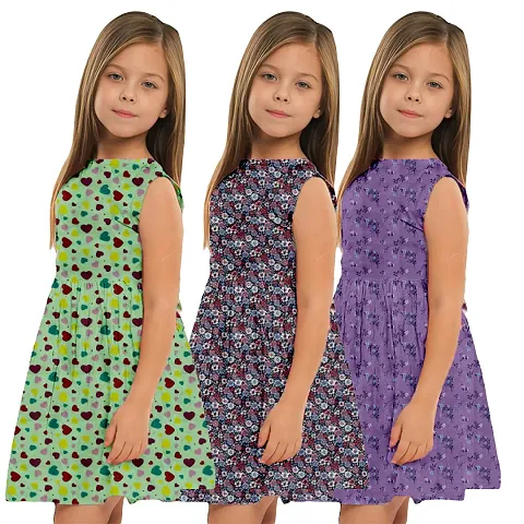 Classic Frock for Kids Girl, Pack of 3