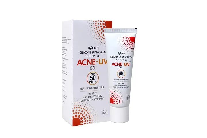 Silicone Sunscreen Gel Acne-Uv Spf50 Pa Uva+ Uvb+- Visible Light Oil 50 G