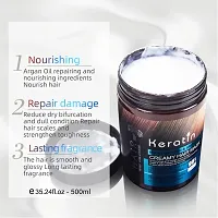 Keratin Cream Hair Mask, Moisturising  Smoothing for Dry Damaged 500ML-thumb1