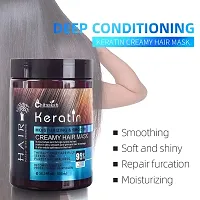 Keratin Cream Hair Mask, Moisturising  Smoothing for Dry Damaged 500ML-thumb3