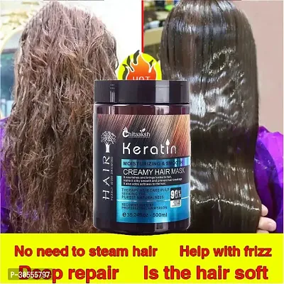 Keratin Cream Hair Mask, Moisturising  Smoothing for Dry Damaged Hair  (1000 ml)-thumb3