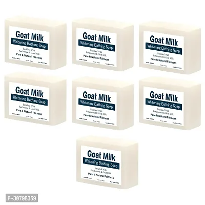 Goat Milk White Soap,Enriched with Argan Oil 100gm (Pack of 7)-thumb0