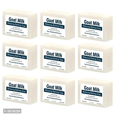 Skin Whitening Goat Milk Soap for Women  Men Bathing Soap 100gm (Pack of 9)