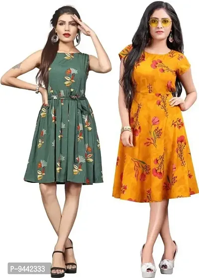 LAXMI Textile Women's Maxi Fit And Flare Dress (LAXTE-79-81-L_Multicolor48_L)
