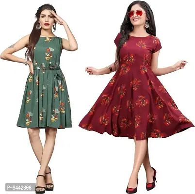 LAXMI Textile Women's Maxi Fit And Flare Dress (LAXTE-79-76-M_Multicolor45_M)