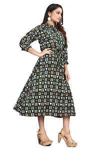 HIRLAX Gown for Women - Soft Rayon Printed A-Line Long Fancy Gown for Girls, Stitched Gown Suitable for Festival, Travelling, Holidays, Regular Wear for Ladies-thumb2