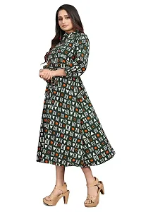 HIRLAX Gown for Women - Soft Rayon Printed A-Line Long Fancy Gown for Girls, Stitched Gown Suitable for Festival, Travelling, Holidays, Regular Wear for Ladies-thumb3