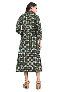 HIRLAX Gown for Women - Soft Rayon Printed A-Line Long Fancy Gown for Girls, Stitched Gown Suitable for Festival, Travelling, Holidays, Regular Wear for Ladies-thumb1