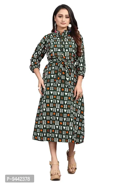 HIRLAX Gown for Women - Soft Rayon Printed A-Line Long Fancy Gown for Girls, Stitched Gown Suitable for Festival, Travelling, Holidays, Regular Wear for Ladies-thumb5