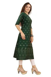 HIRLAX Kurtis for Women - Soft Cotton Foil Printed Long Straight Anarkali Style Kurtis for Girls, Suitable for Office, Festival, Regular Wear Kurti for Ladies-thumb2