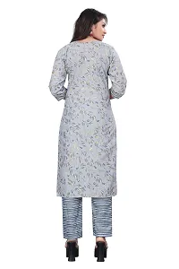 HIRLAX Kurta Set for Women - Women's Rayon Cotton Straight Kurta with Pant, Printed Kurta Pant Suit Set for Women, Casual & Occasion Wear, Regular, Office Wear for Girls-thumb1