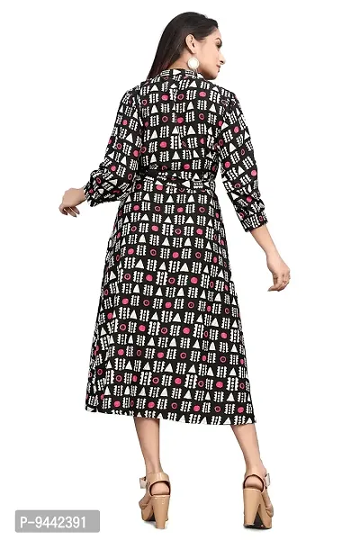 HIRLAX Gown for Women - Soft Rayon Printed A-Line Long Fancy Gown for Girls, Stitched Gown Suitable for Festival, Travelling, Holidays, Regular Wear for Ladies-thumb2