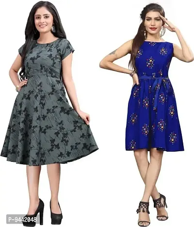LAXMI Textile Women's Maxi Fit And Flare Dress (LAXTE-72-80-2XL_Multicolor15_2XL)