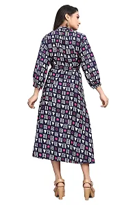 HIRLAX Gown for Women - Soft Rayon Printed A-Line Long Fancy Gown for Girls, Stitched Gown Suitable for Festival, Travelling, Holidays, Regular Wear for Ladies-thumb1