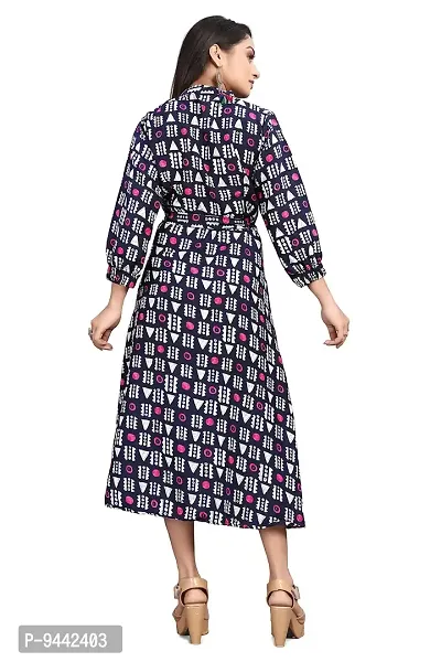 HIRLAX Gown for Women - Soft Rayon Printed A-Line Long Fancy Gown for Girls, Stitched Gown Suitable for Festival, Travelling, Holidays, Regular Wear for Ladies-thumb2