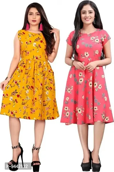 LAXMI Textile Women's Maxi Fit And Flare Dress (LAXTE-77-73-2XL_Multicolor32_2XL)