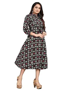 HIRLAX Gown for Women - Soft Rayon Printed A-Line Long Fancy Gown for Girls, Stitched Gown Suitable for Festival, Travelling, Holidays, Regular Wear for Ladies-thumb2