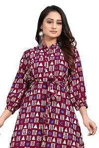 HIRLAX Gown for Women - Soft Rayon Printed A-Line Long Fancy Gown for Girls, Stitched Gown Suitable for Festival, Travelling, Holidays, Regular Wear for Ladies-thumb4