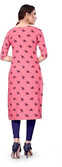 HIRLAX Kurti for Women - Fancy Straight Long Crepe Printed with Classy Design Ethnic Wear Kurtis, Perfect for Regular, Work, Travelling, Outing for Ladies-thumb4