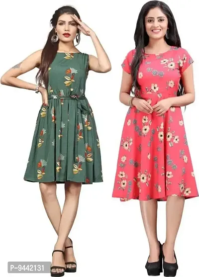 LAXMI Textile Women's Maxi Fit And Flare Dress (LAXTE-79-73-S_Multicolor43_S)