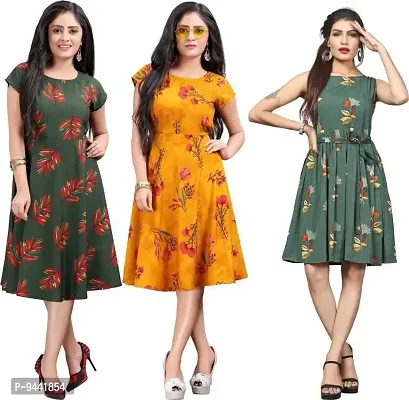 Buy Hirlax Short Dresses For Women - Crepe Printed Western Dress For Girls  Combo, Office Wear For Women, Ladies Dress, Dresses For Women, Summer  Frocks For Girls Online In India At Discounted