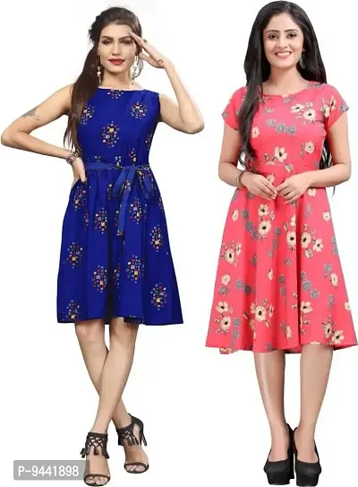 LAXMI Textile Women's Maxi Fit And Flare Dress (LAXTEXT-80-73-L_Multicolor43_L)