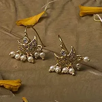 Stylish Gold Plated Traditional Marathi Press Bugadi Clip on Earrings for Women And Girls-thumb4