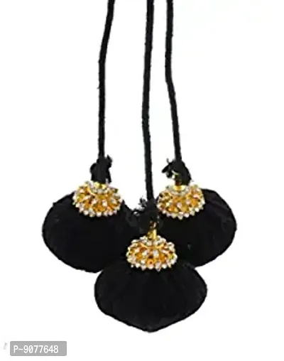 Stylish Jada Kunjalam Kupullu Billalu False Hair Choti Jadai Billai Set Jewellery For Women