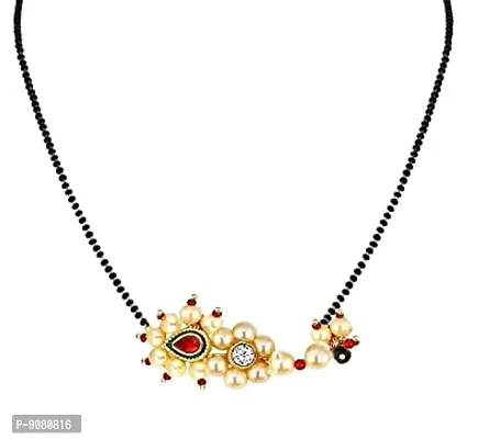 Stylish Maharashtrian Nath Mangalsutra Jewelley Latest Marathi Jewellery For Women-thumb0