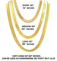 Stylish Gold-Plated Base Metal Necklace Set For Women And Girls-thumb1