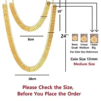 Stylish Laxmi Devi Coin Kasulaperu Traditional Temple Coin Jewellery God Lakshmi Coin Necklace Combo Set For Women-thumb2