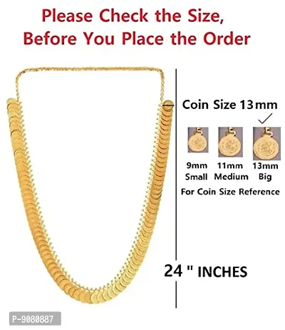Stylish Laxmi Devi Coin Kasulaperu Traditional Temple Coin Jewellery God Lakshmi Coin Necklace Combo Set For Women-thumb5