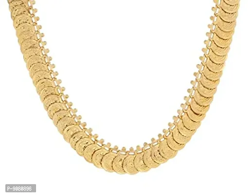 Stylish Traditional Indian Islamic Arabic Chand Tara Gold Coin Short Necklace Set For Women And Girls-thumb0