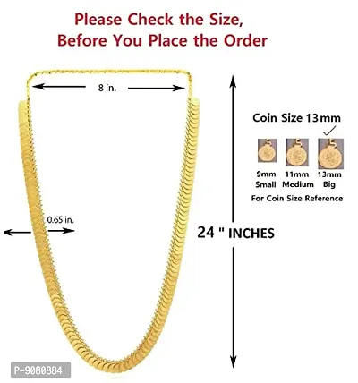 Stylish Gold-Plated Base Metal Necklace Set For Women And Girls-thumb2