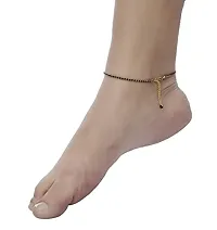 Stylish Fabric Silver Plated Payal Anklet For Girls-thumb2