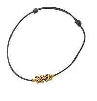 Stylish Nazar Battu Black Thread Adjustable Payal Tortoise Turtle Anklet For Women And Girls-thumb3