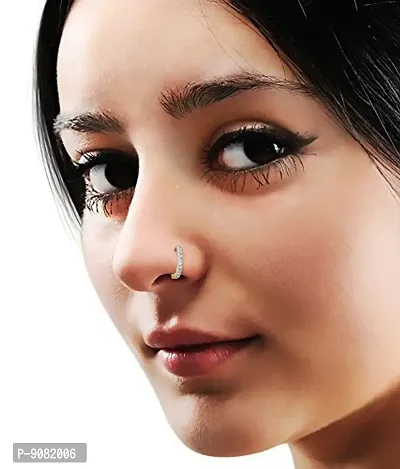 Stylish Maharashtrian Nath Clip On Nose Ring Without Piercing For Women-thumb4