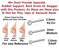 Stylish Big Size Combo Nose Pins Ring Studs With Piercing Body Nose pins For Women And Girls-thumb3